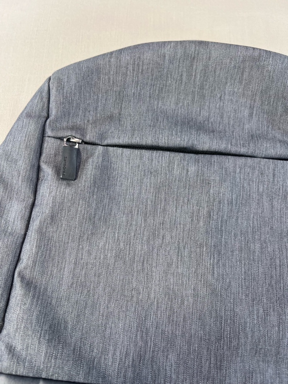 Samsonite Laptop Backpack Gray Heathered Mesh Back Panel Travel School Bag - Picture 2 of 11